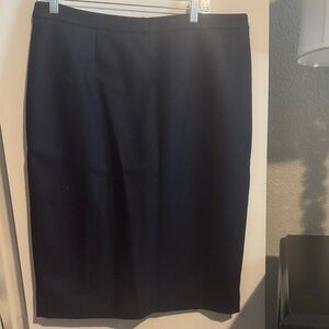 Boden Navy Tweed Pencil Skirt